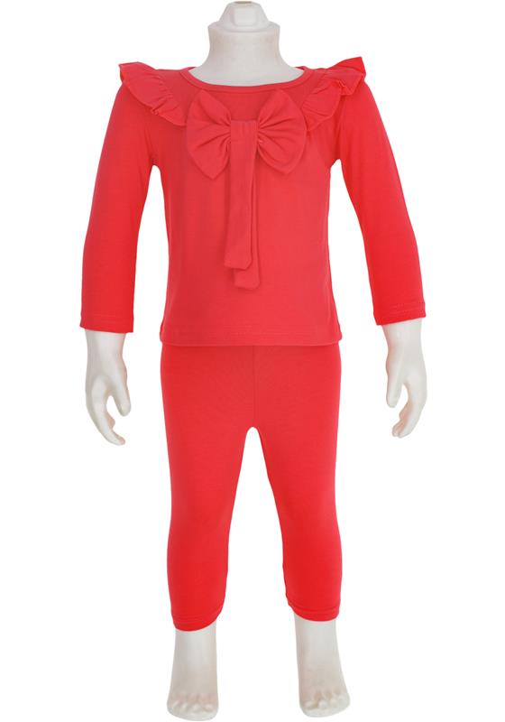 076 fiyonklu kız bebek elbise toptan 6-9-12-18 ay