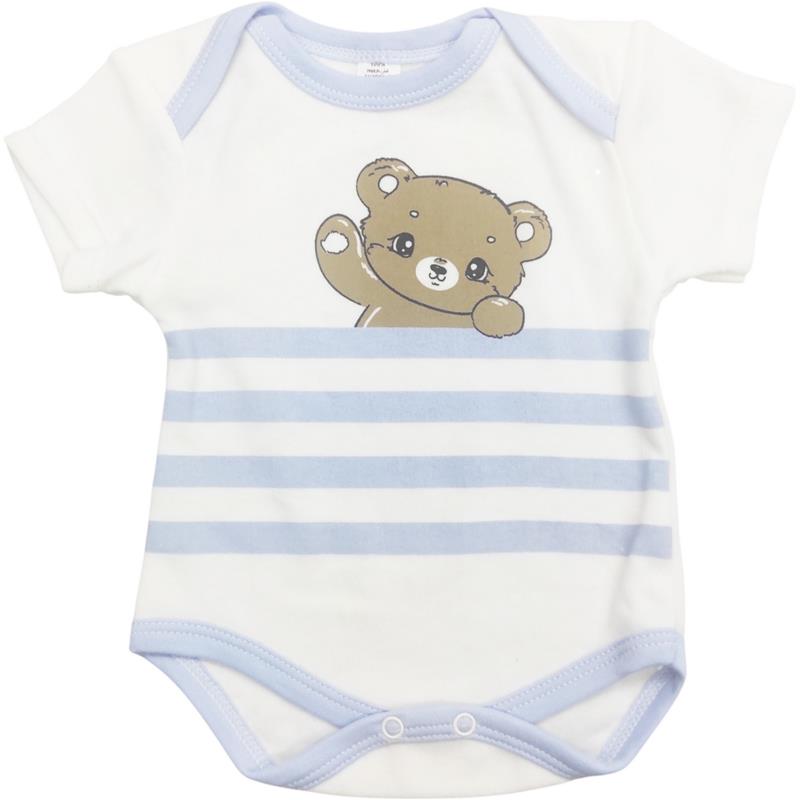 toptan 6-9-12-18 aylık bebekler için farklı baskılı çıtçıtlı bebek bodysuit