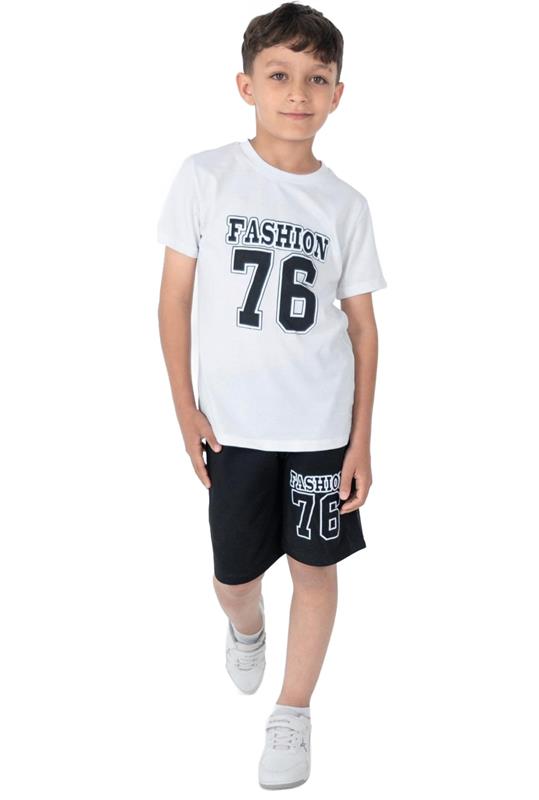 yazlık erkek çocuk giyim toptan 4-6-8-10 yaş fashion 76 baskılı