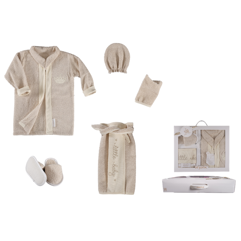 L-4610 toptan bebe bornoz seti