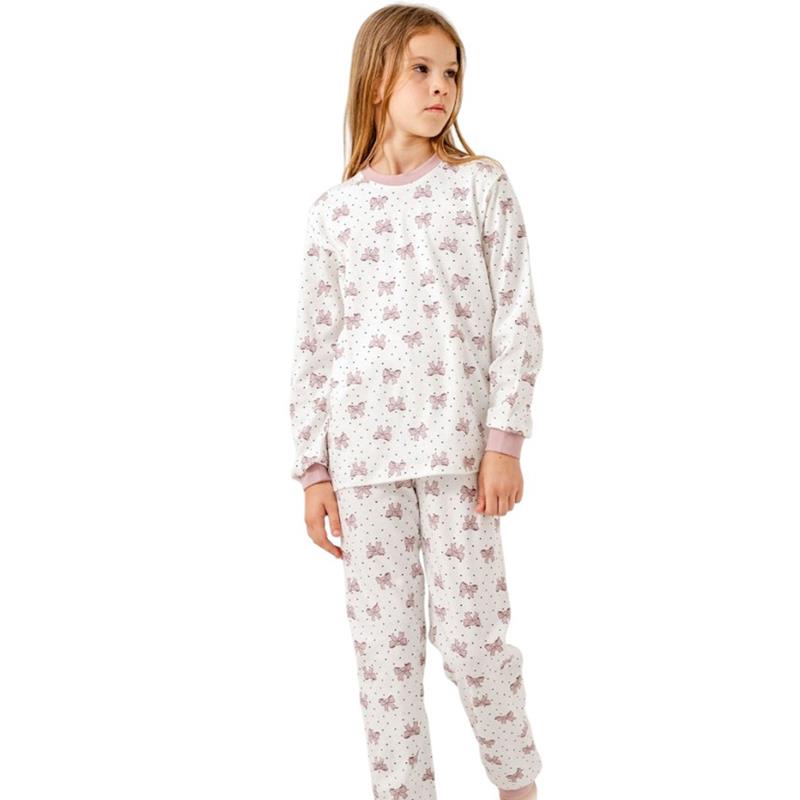 19081 toptan 7/9 yaş kız çocuklar için mevsimlik pijama takımı