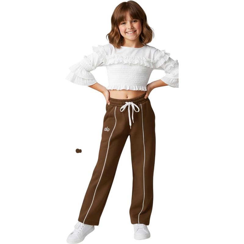 3711 toptan 9/12 yaş arası kız çocukları için çocuk spor pantolonu,tek altlar