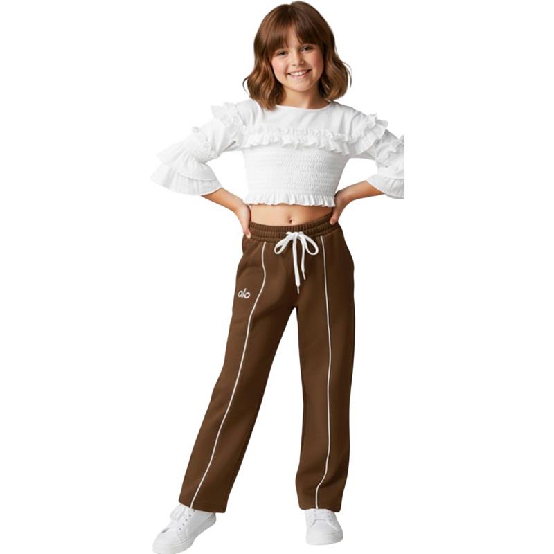 3711 toptan 13-16 yaş arası kız çocukları için çocuk spor pantolonu,tek altlar