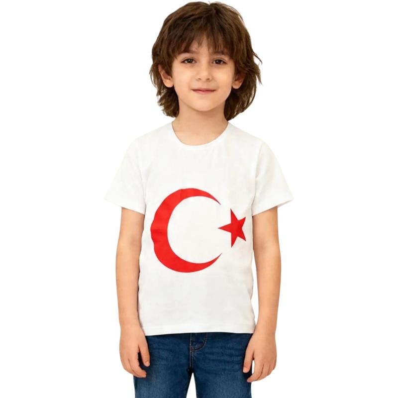 toptan 5/8 yaş kız ve erkek çocuklar için baskılı yazlık tişörtler