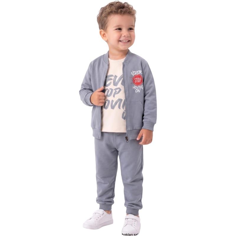 867 toptan 2/5 yaş erkek çocuklar için iki iplik mevsimlik üçlü takım