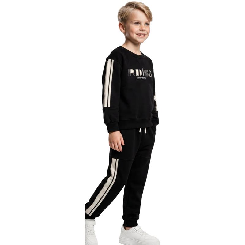 4377 Çocuk eşofman takımı toptan satışı (sweatshirt ve pantolon) 9-12 yaş arası erkek çocuklar için