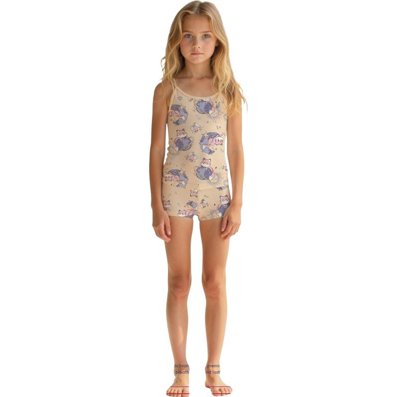 8112  toptan 2-10 yaş arası kız çocuklar için iç çamaşırı (pijama) takımı