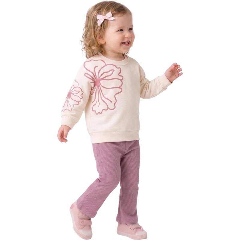37704 toptan 2/5 yaş grubu için kız çocukları için sweatshirt ve pantolon giyim seti 