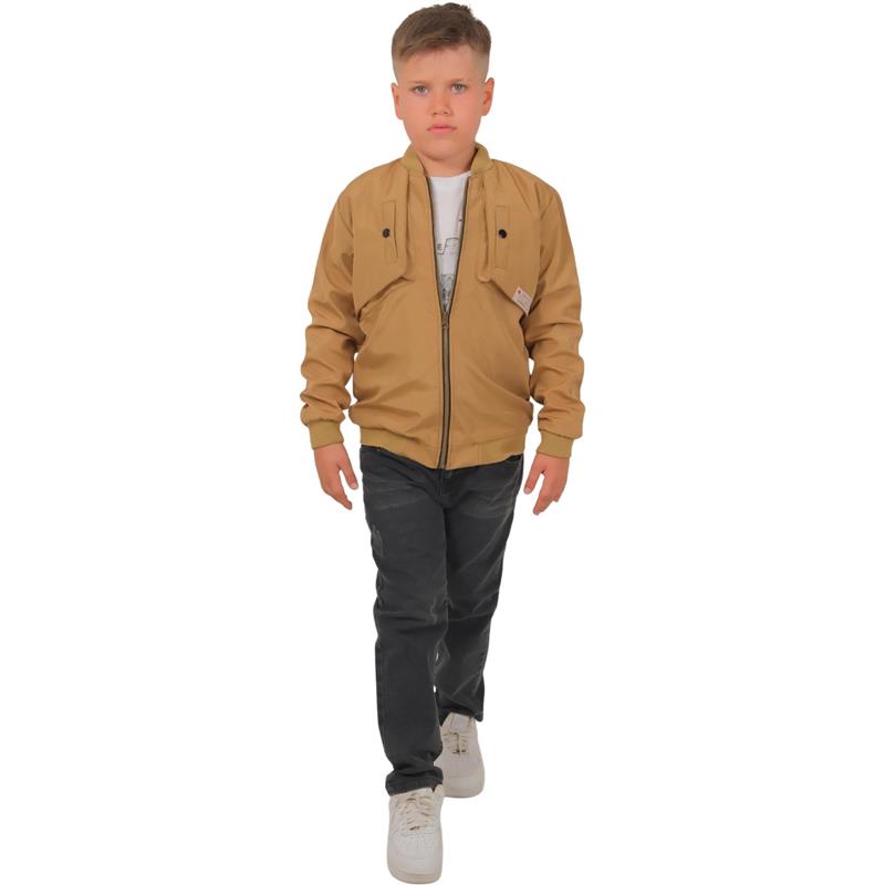 5002 toptan 3-7 yaş arası erkek çocuk için (bomber ceket, kot pantolon, tişört) üçlü takım