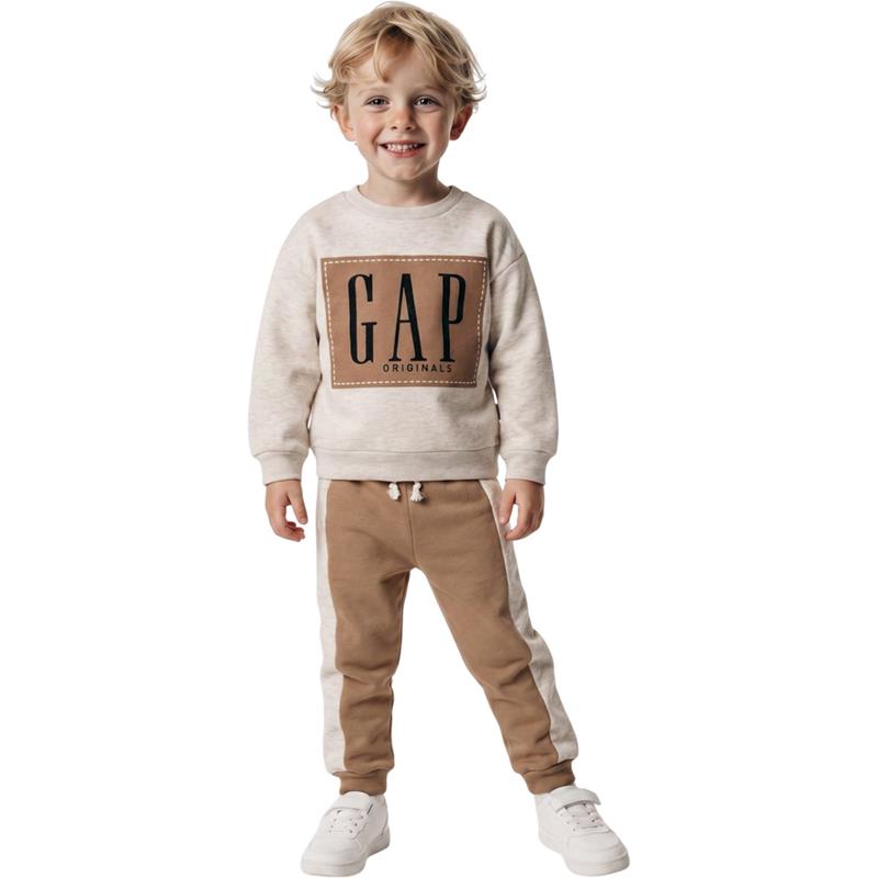 6310 toptan 2-5 yaş arası erkek çocuklar için  eşofman takımı GAP Originals (sweatshirt ve jogger pantolon) 